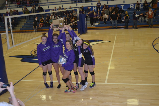 Mi equipo de voleibol fue las campeones.