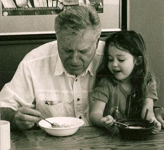 Mileys pappy (grandpa) died.  :(