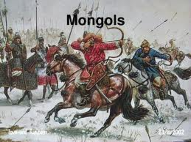 mongols begin 200 year rule over central asia