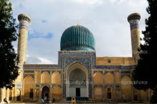 The Tilla-Kari is built in Samarqand