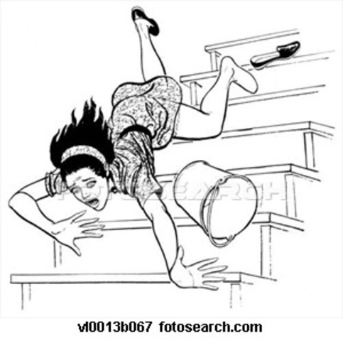 j'ai tombée et tombée