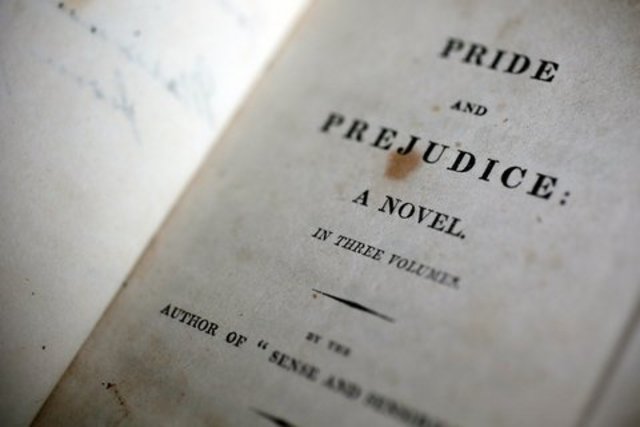 jane austen publishes pride and pride and prejudice