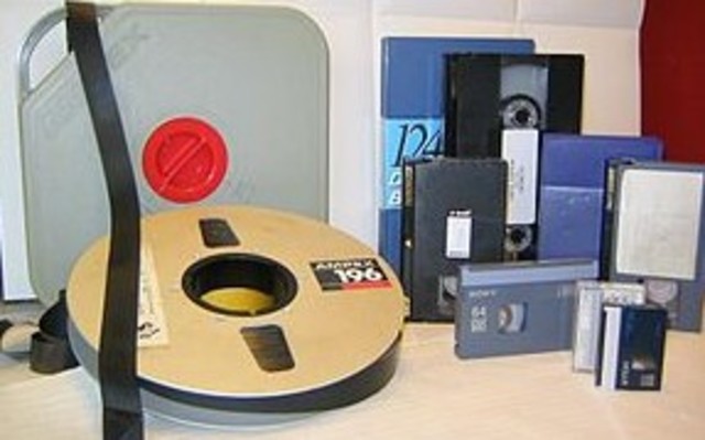 The electronics division of entertainer Bing Crosby's production company, Bing Crosby Enterprises (BCE), gave the world's first demonstration of a videotape recording