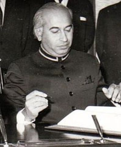Zulfikar Ali Bhutto - 4th President