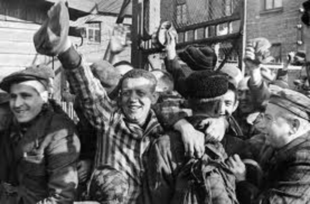 The Soviet Army liberates the Majdanek death camp.