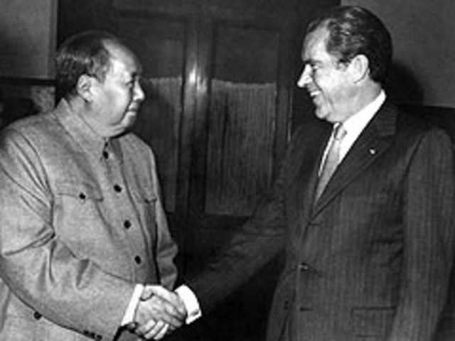 Richard M. Nixon first U.S president to visit China