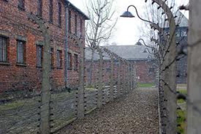 All Jews in concentration camps in Germany are sent to death camp at Auschwitz.