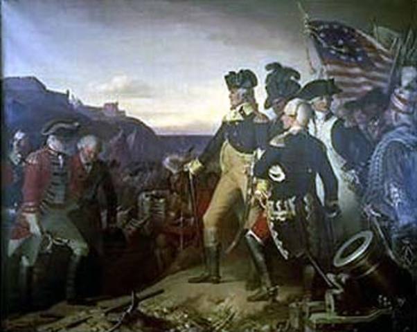 British surrender at Yorktown
