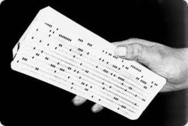 La primera tarjeta perforada.