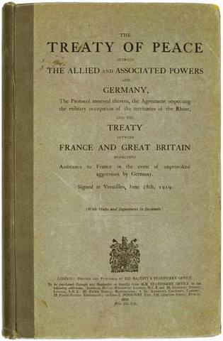 Treaty of versailles signed