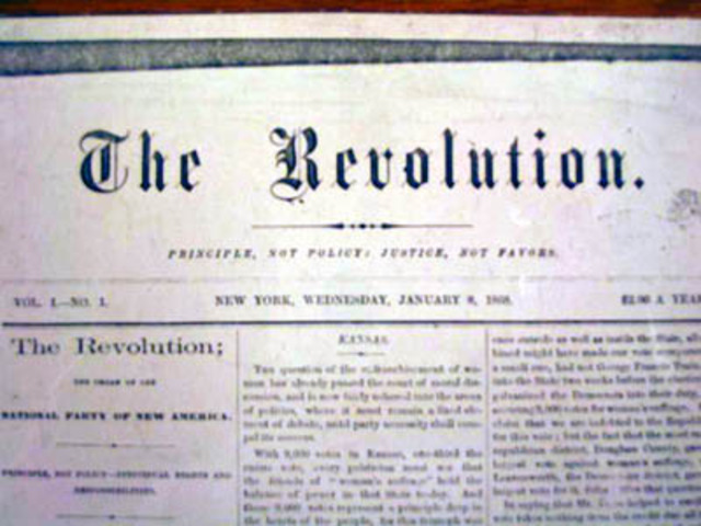 Anthony publishes "The Revolution"