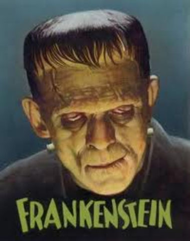 Mary Shelley, daughter of Mary Wollstonecraft, publishes Frankenstein
