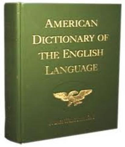 Noah webster published An American Dictionary of the English Language