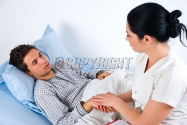 Ann Holds John's Hand