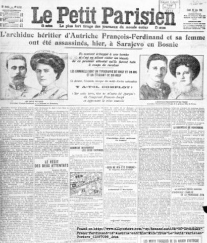 Assassination  of Archduke Franz Ferdinand