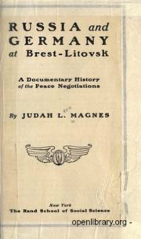 Treaty of Brest- Litovsk