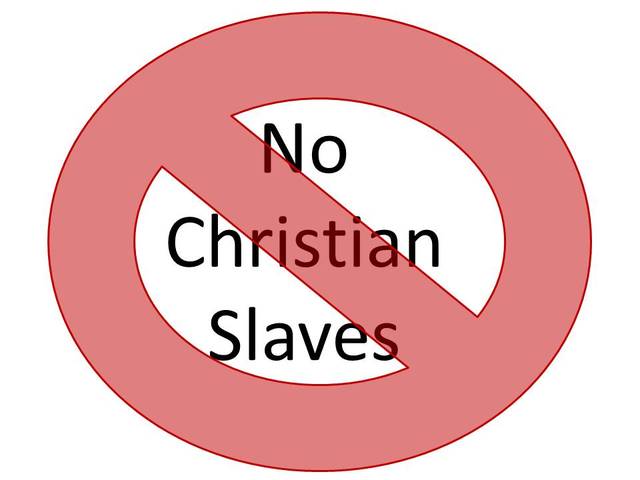 Non-Whites can't buy christian servants