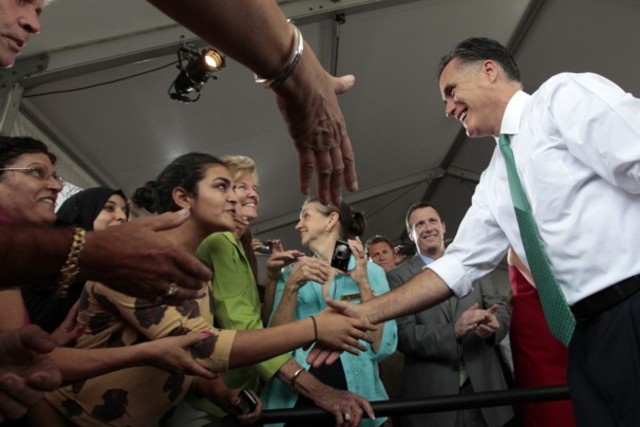 Republican candidate Mitt Romney warns of a "National Education Emergency/"