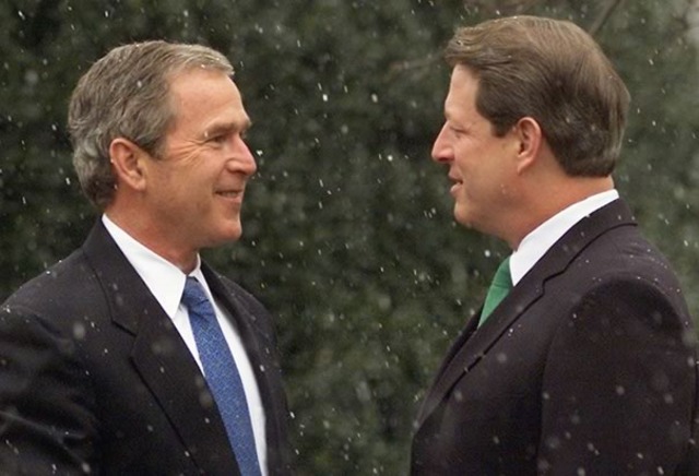 Election between George Bush and Al Gore
