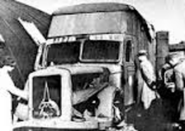 The Chelmno death camp opens near Lódz, Poland and the first gassing of victims in mobile gas vans occurs.