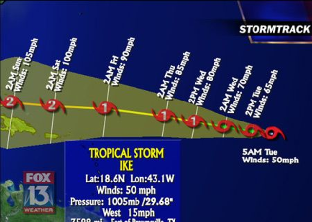 Promoted to Tropical Storm