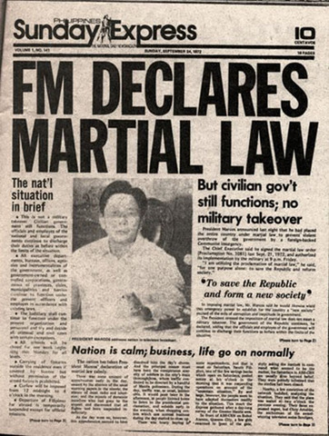 Declaration of martial law