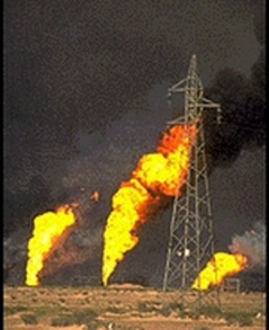 Oil Wells are Ignited