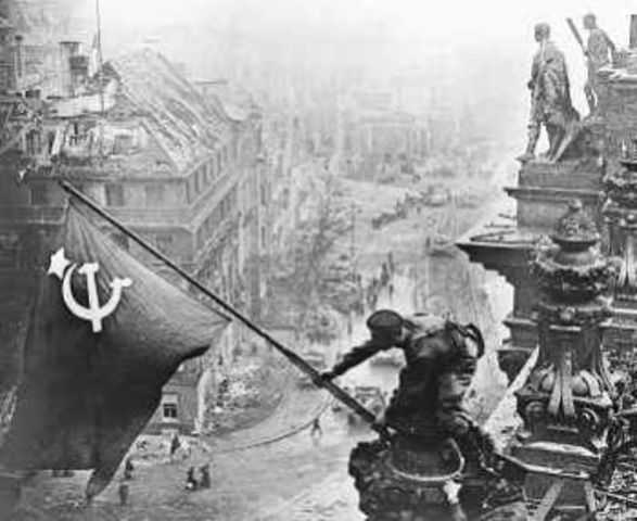 The Red Army takes the German capital of Berlin