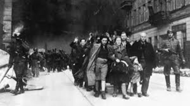 16	Jews in the Warsaw ghetto initiate resistance to deportation by the Germans to the death camps.