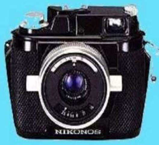 Underwater camera introduced by Nikonos.