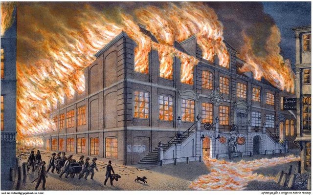 Großer Brand in Hamburg