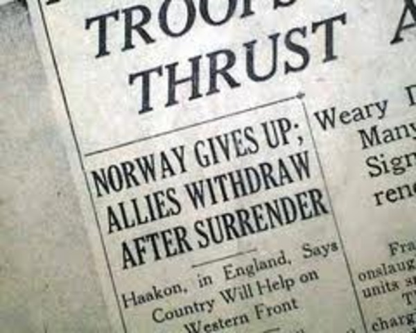 Norway surrenders