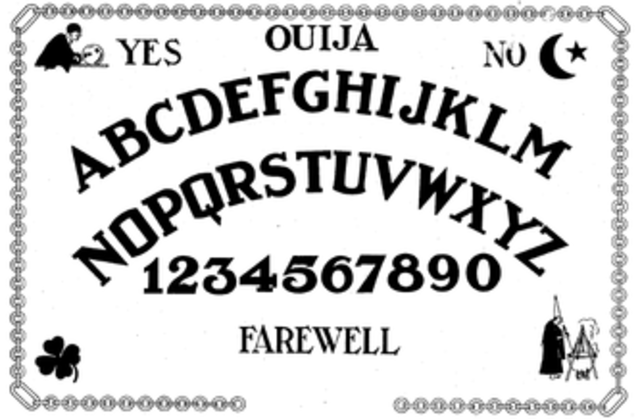 The development of the Ouija board game