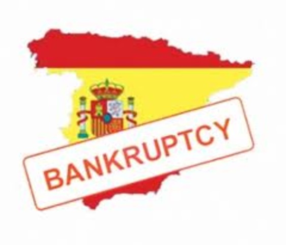 Spain Delcares Bankruptcy for the 1st TIme