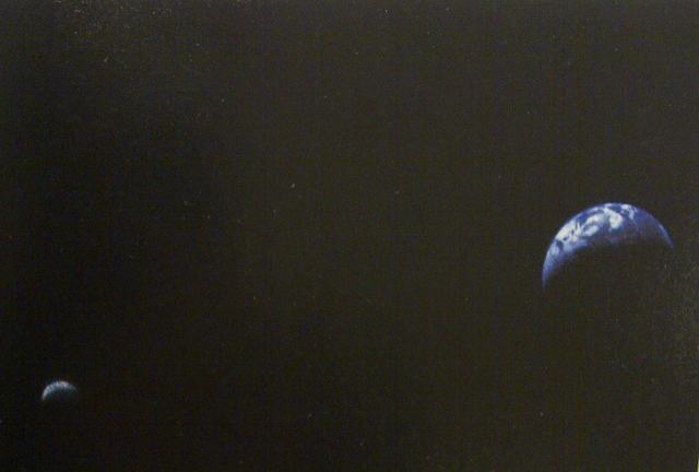 Earth and Moon in One Frame