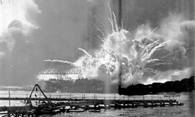 Japan attacks Pearl Harbor.