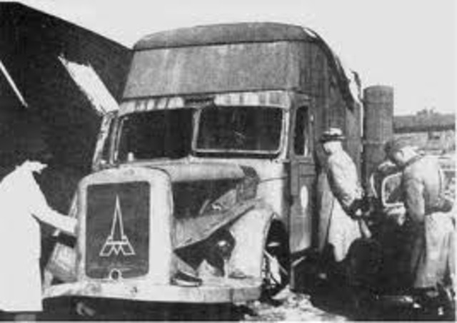 The Chelmno death camp opens near Lódz, Poland and the first gassing of victims in mobile gas vans occurs.