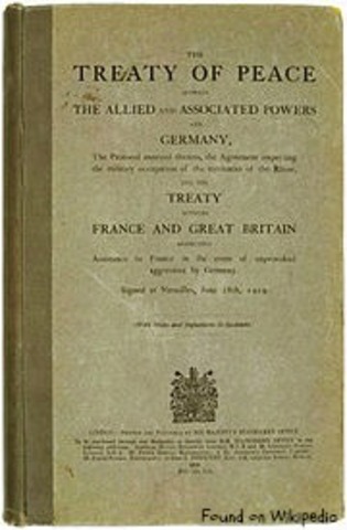 Treaty of Versailles Signed