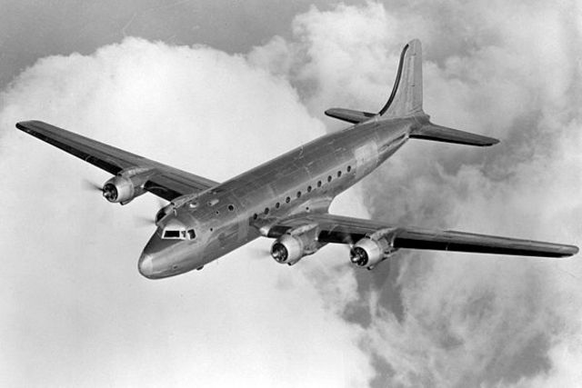 DC-4 Flown First Time