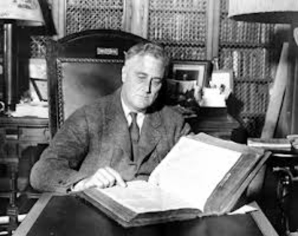 President Franklin Roosevelt dies. He is succeeded by Harry Truman