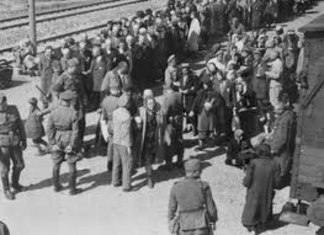 The Nazis begin deportation of Hungarian Jews. Over 430,000 Jews are sent to Auschwitz-Birkenau where most are gassed.