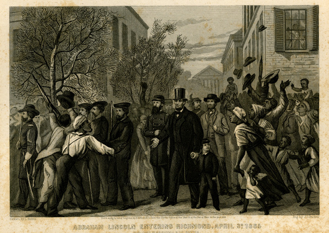 President Lincoln tours Rebel capital