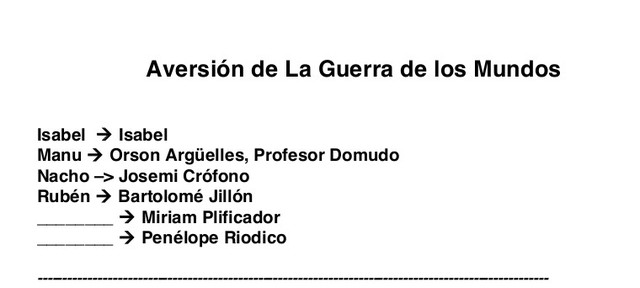 Aversión de la guerra de los mundos