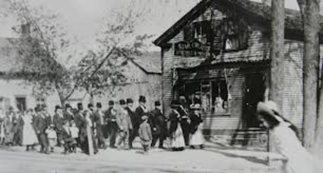 First group of German and Austrian Jews are deported to ghettos in eastern Europe.