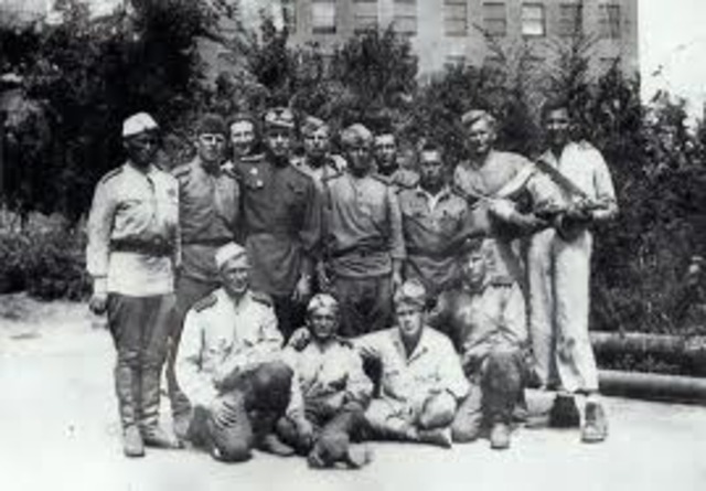 Soviet prisoners of war and Polish prisoners are killed in Nazi test of gas chambers at Auschwitz in occupied Poland.