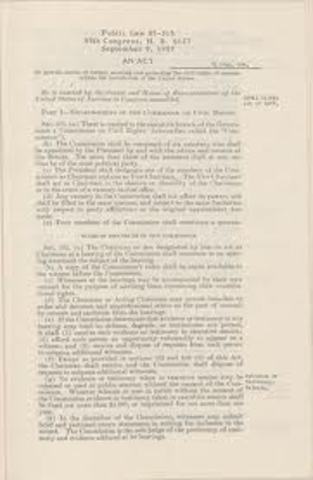 Civil Rights Act 1957