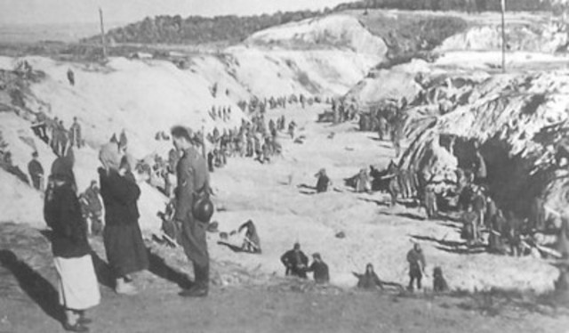 Nearly 34,000 Jews are murdered by mobile killing squads at Babi Yar, near Kiev in the Ukraine.