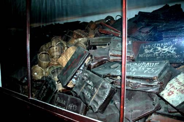 Approximately ten thousand Jews, who had arrived in the Lódz ghetto some six months earlier from Germany, Luxembourg, Vienna, and Prague, are deported to Chelmno. Their baggage is confiscated before they board the train.