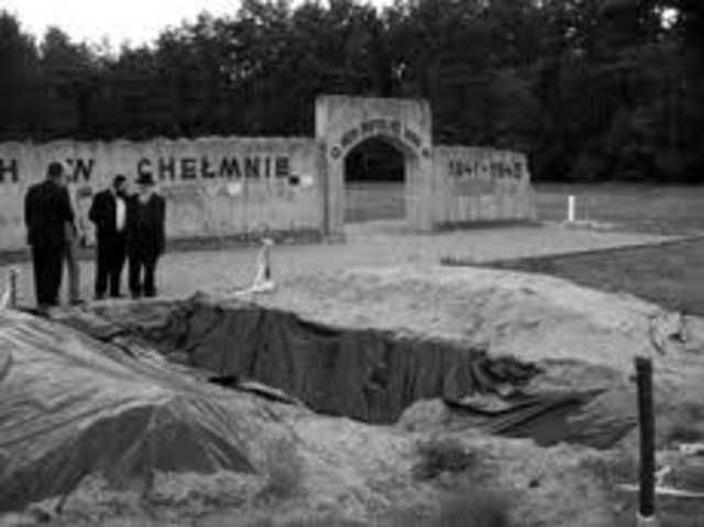 The Chelmno death camp opens near Lódz, Poland and the first gassing of victims in mobile gas vans occurs.