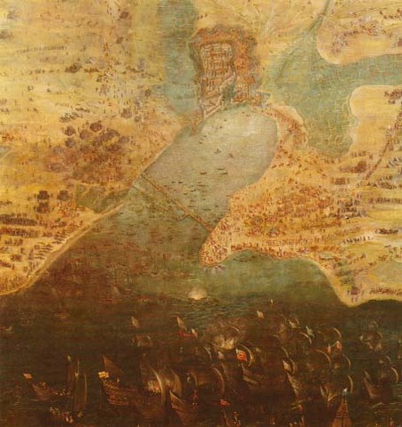 Pelea sobre puertas de entrada de invasión por Richelieu y Wallenstein